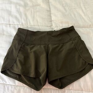 Army Green Lululemon Shorts